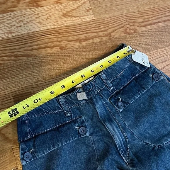 Free People Lotus Jeans Ballon Mid-rise jeans Size 24 NWT - Picture 7 of 14